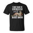 Cute Kids Read Books & Pet My Basset Hound Dog Lover T-Shirt Cute Kids Read Books & Pet My Basset Hound Dog Lover T-Shirt