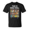 Cute Library Art For Men Women Book Reader School Librarian T-Shirt