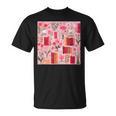 Cute Pink Book Pattern Book Lover T-Shirt Cute Pink Book Pattern Book Lover T-Shirt