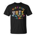 Cute Safari Animals Reading Books Reading Club Kids Literacy T-Shirt