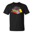 Dachshund Book Reading Lovers Bookworm Girls Teachers T-Shirt