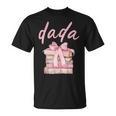 Dada Book First Chapter Birthday Girl Coquette Bow Matching T-Shirt Dada Book First Chapter Birthday Girl Coquette Bow Matching T-Shirt