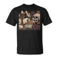 Dark Academia Aesthetic Skull Writer Authors Book Lover T-Shirt Dark Academia Aesthetic Skull Writer Authors Book Lover T-Shirt