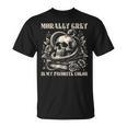 Dark Romance Book Villain Morally Grey Is My Favorite Color T-Shirt