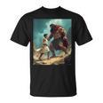 David And Goliath Bible Book Of Samuel King David Painting T-Shirt David And Goliath Bible Book Of Samuel King David Painting T-Shirt