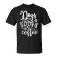 Dogs Books & Coffee Puppy Dog Coffee Book Lover T-Shirt Dogs Books & Coffee Puppy Dog Coffee Book Lover T-Shirt
