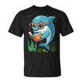 Dolphin Reading Book Matching Bookworm Librarian Books Lover T-Shirt