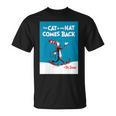 Dr Seuss The Cat In The Hat Comes Back Book Cover T-Shirt