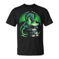 Dragon Reading Books Bookworm T-Shirt