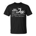 Dragons And Books Dragon Lover Bookish Dragon Bookworm T-Shirt