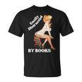 Easily-Distracted By Books Pin-Up Girl Sexy Anime Retro Art T-Shirt