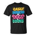 Easily Distracted By Dogs & Books Kawaii Dog & Book Lover T-Shirt Easily Distracted By Dogs & Books Kawaii Dog & Book Lover T-Shirt