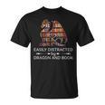 Easily Distracted By Dragon And Book Apparel T-Shirt