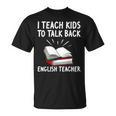 English Teacher Outfit Book Graphic English Grammar Lessons For Men Women T-Shirt