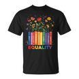 Equality Book Flower Peace Love Kindness LGBTQ Pride T-Shirt