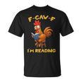 F-Caw-F Rooster Bird F-Caw-F I'm Reading Book Graphic T-Shirt