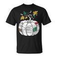 Fall Bookshelf Pumpkin Autumn Reading T-Shirt