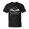 FALL INTO A GOOD BOOK Reader Autumn Reading Meme ON BACK T-Shirt