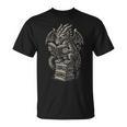 Fantasy Dragon Reading Books Librarian Literature T-Shirt