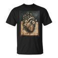 Floral Anatomical Heart Dark Academia Vintage Gothic Book T-Shirt