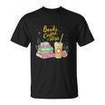 Floral Books And Coffee Cozy Reading Nook Tshirt T-Shirt Floral Books And Coffee Cozy Reading Nook Tshirt T-Shirt