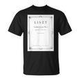 Franz Liszt Dream Of Love Vintage Book Cover T-Shirt