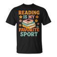 Fun Reading Is My Favorite Sport Book Lover T-Shirt
