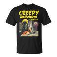 FUNNY Creepy Neighbor Comics Parody Horror Comic Book T-Shirt FUNNY Creepy Neighbor Comics Parody Horror Comic Book T-Shirt