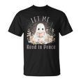Ghost Book Lover Let Me Read In Peace Tee T-Shirt
