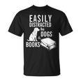 Golden Retriever Easily Distracted By Books And Dogs Premium Tri-Blend T-Shirt Golden Retriever Easily Distracted By Books And Dogs Premium Tri-Blend T-Shirt