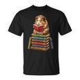 Guinea Pig Reading Book Cute Librarian Books Lover T-Shirt Guinea Pig Reading Book Cute Librarian Books Lover T-Shirt