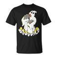 Halloween Books Cute Ghost Reading Booooks Teacher T-Shirt