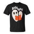 Halloween Teacher Library Ghost Books Men Women Kids T-Shirt