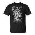Hands Off Our Libraries Books Reading Penguin Resist Protest T-Shirt