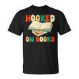 Hooked On Books Retro Reader T-Shirt