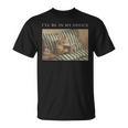 I'Ll Be In My Office Retro Cat Reading Book Nerd Read Reader T-Shirt