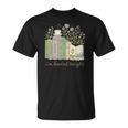 I'm Booked Tonight Cozy Floral Book Lover Graphic T-Shirt