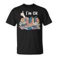 I'm OK Books Pile Books Stack Bibliophile Bookisk T-Shirt