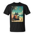 Japanese Cat Book Summer Beach Vacation Cruise T-Shirt Japanese Cat Book Summer Beach Vacation Cruise T-Shirt