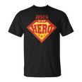 Jesus Is My Superhero Hero Fun Comic Book T-Shirt Jesus Is My Superhero Hero Fun Comic Book T-Shirt
