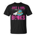 Just a Girl Who Loves Books Book Lover Reader Bookworm T-Shirt Just a Girl Who Loves Books Book Lover Reader Bookworm T-Shirt