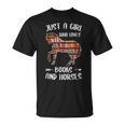 Just A Girl Who Loves Books And Horses Reading T-Shirt