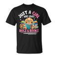 Just a Girl Who Loves Dogs & Books Dog Reading T-Shirt