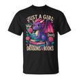Just a Girl Who Loves Dragons And Books Dragon T-Shirt Just a Girl Who Loves Dragons And Books Dragon T-Shirt