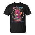 Just A Girl Who Loves Dragons And Books Reading Bookworm T-Shirt
