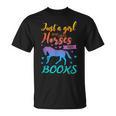 Just a Girl Who Loves Horses And Books Book Lover T-Shirt Just a Girl Who Loves Horses And Books Book Lover T-Shirt