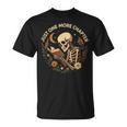 Just One More Chapter Book Lover Bookish Reading Skeleton T-Shirt