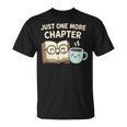 Just One More Chapter Book Lover Reading Coffee Kawaii T-Shirt