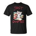 Just One More Chapter- I Love Reading Book And Meow T-Shirt
