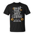 Just One More Chapter Tee Book Lover With Sunflowers T-Shirt Just One More Chapter Tee Book Lover With Sunflowers T-Shirt